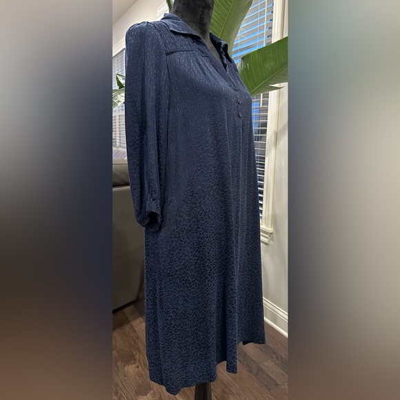 ✨NWT✨ Gerard Darel Blue & Black Cheetah Print Janelle Dress Size 36 (US Size 4) - Picture 8 of 16